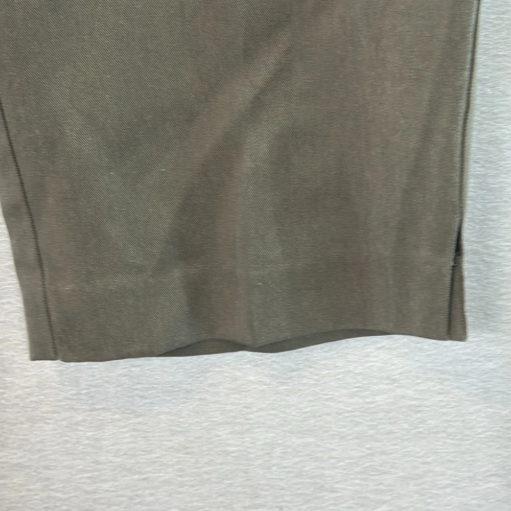 Eileen Fisher - Women's 100% Tencel twill tapered Ankle Pants olive pull on SZ M
